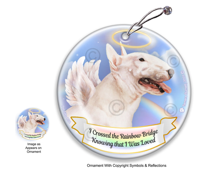 Bull Terrier Rainbow Bridge Memorial Ornament