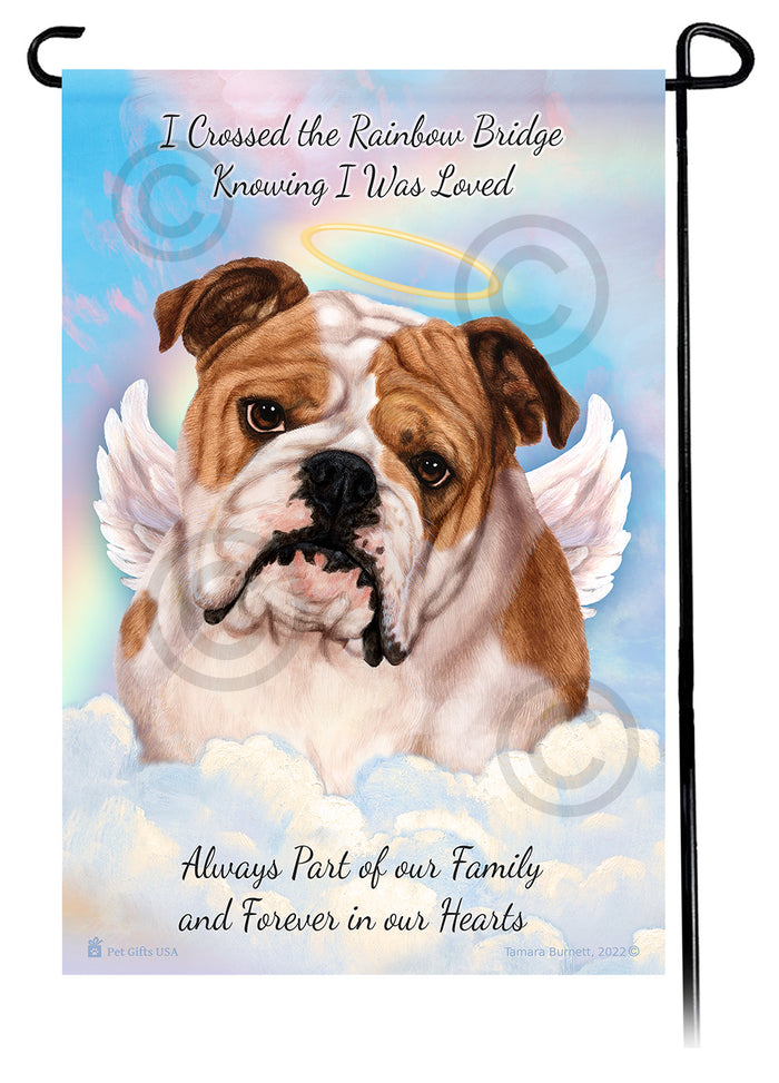 English Bulldog Memorial Garden Flags