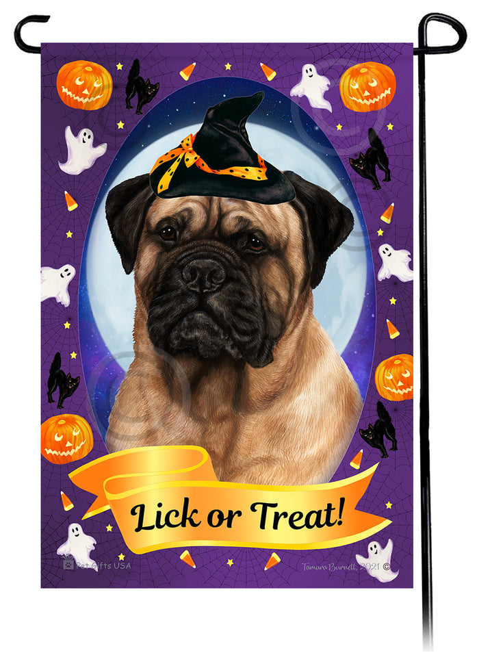 Bullmastiff Halloween Howls Garden Flags