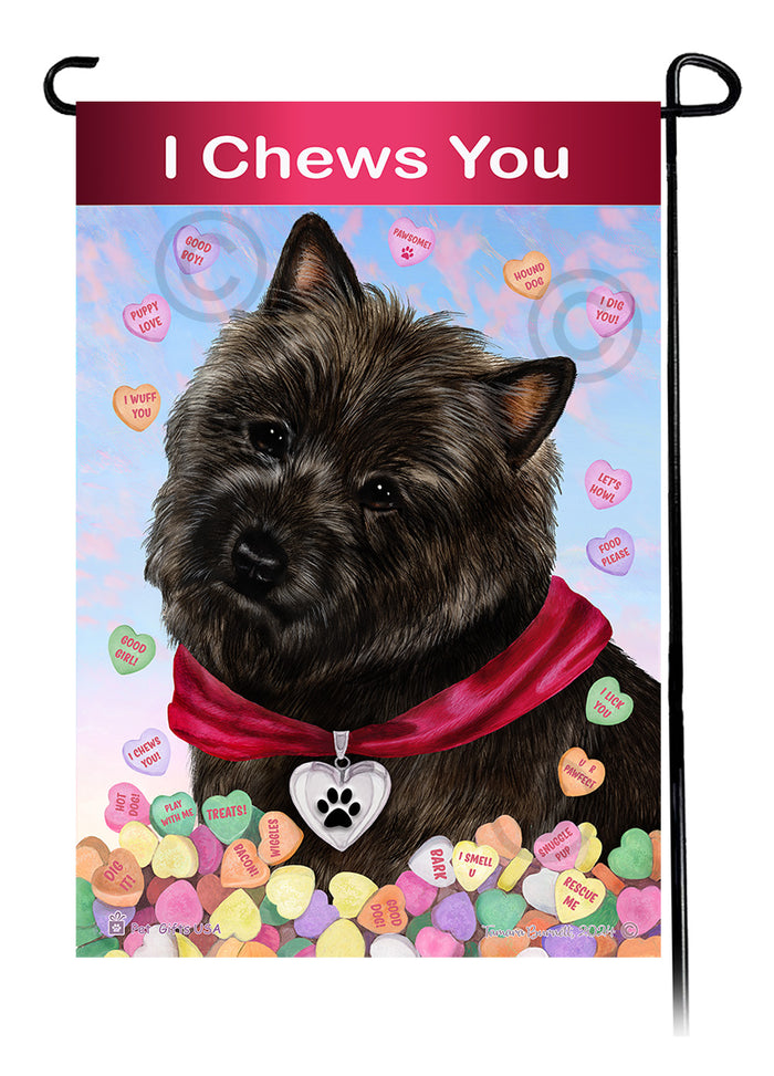 Cairn Terrier Valentine Sweetheart Garden Flags