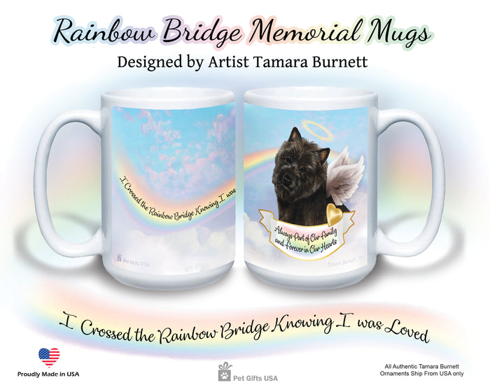 Cairn Terrier Black Memorial Mug 15 oz