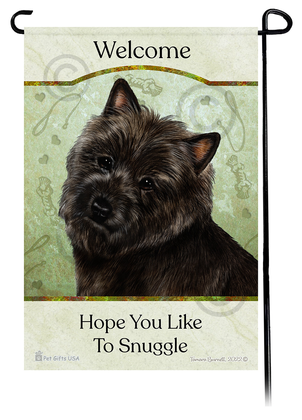 Cairn Terrier Hope You Like To Snuggle Garden Flags