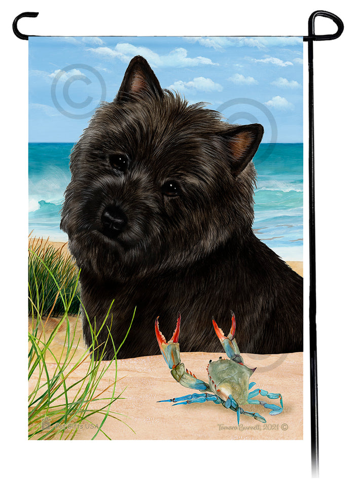 Cairn Terrier Summer Flowers Garden Flag