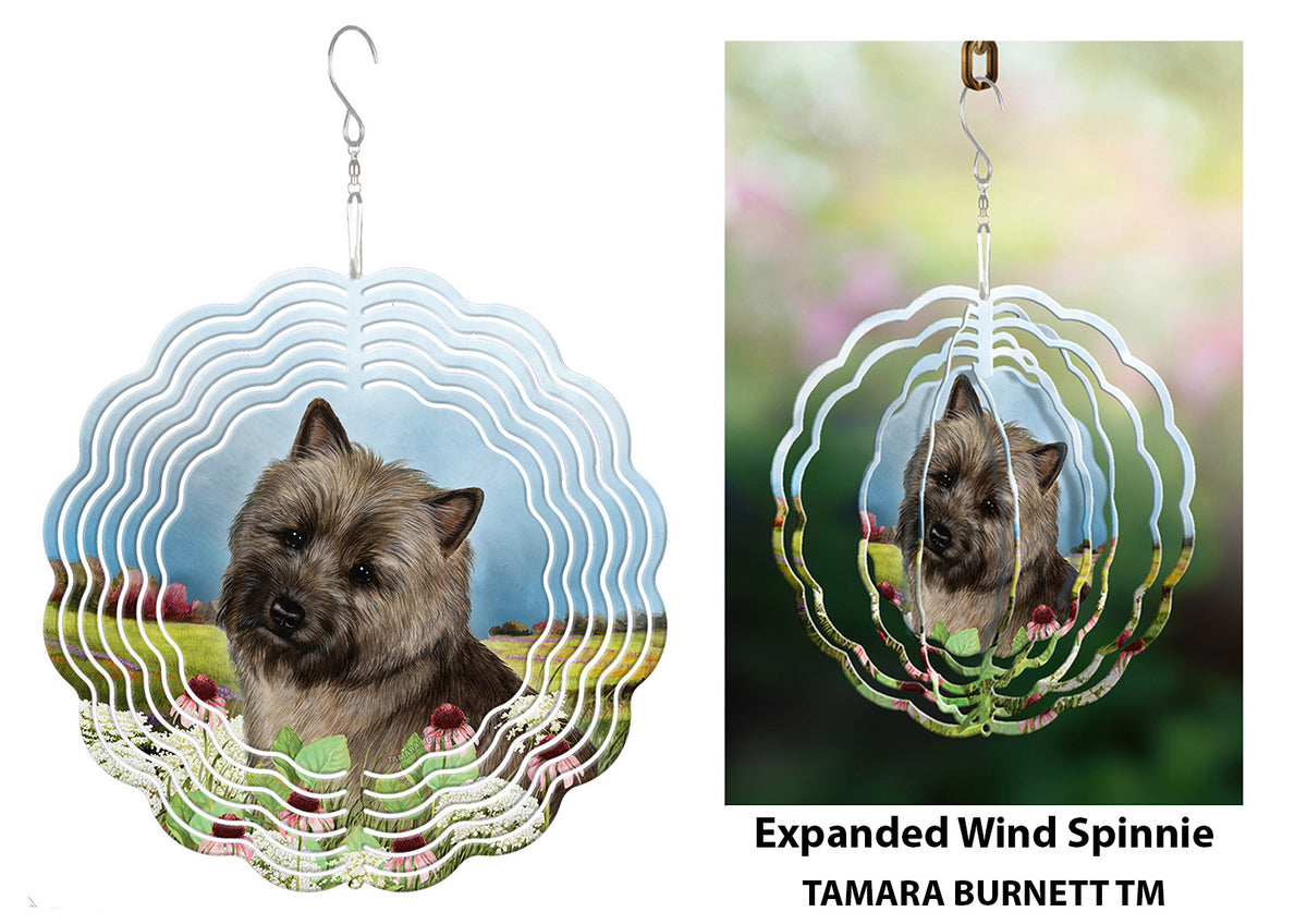 Cairn Terrier Brindle Wind Spinner