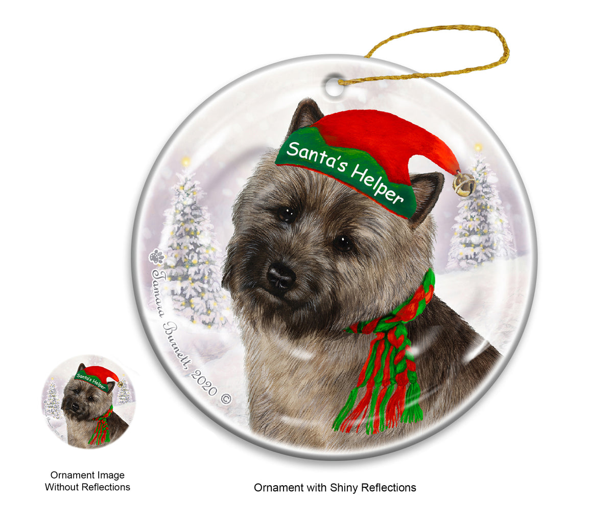 Cairn Terrier Brindle Ornament