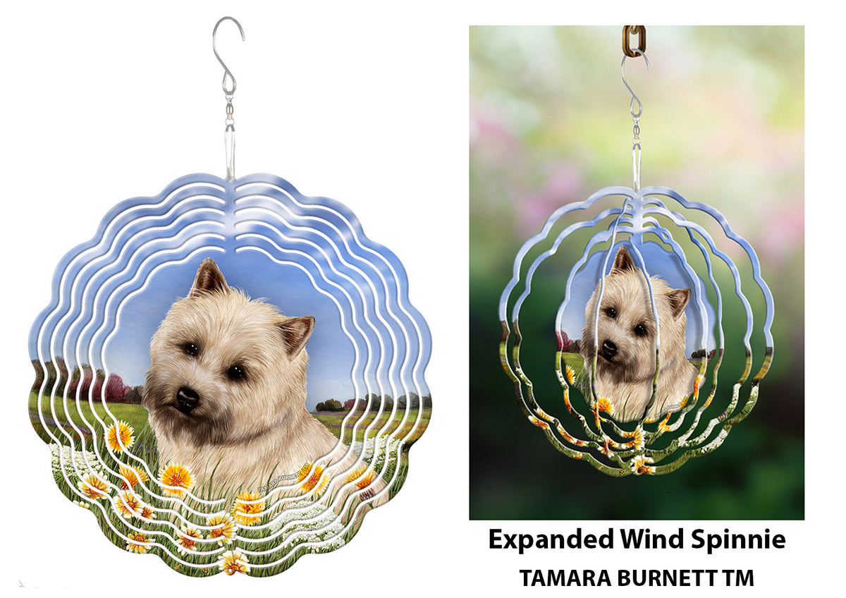 Cairn Terrier Wheaten Wind Spinner
