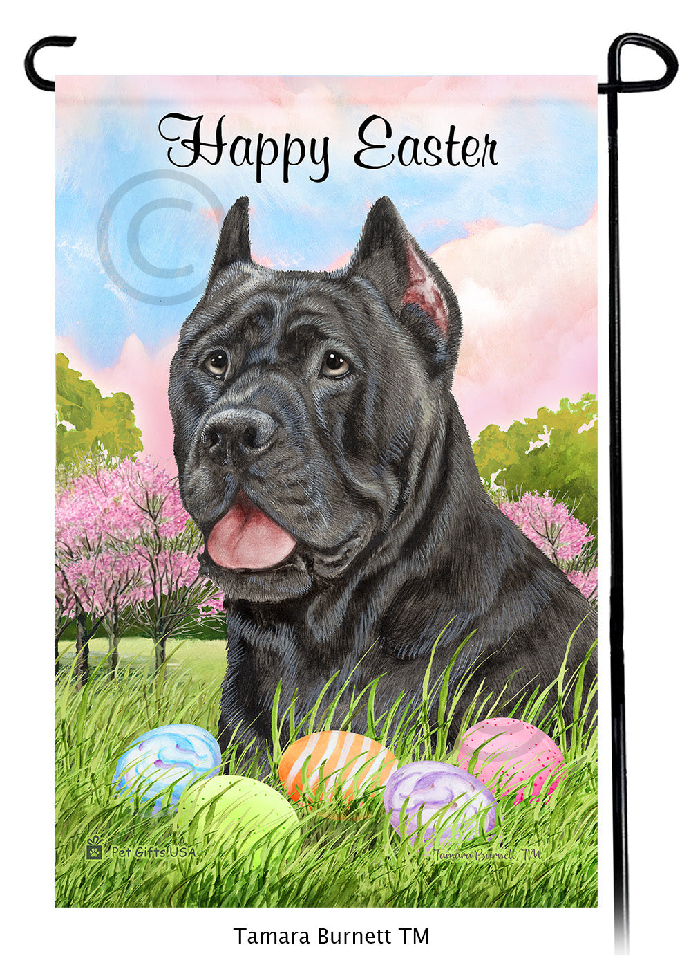 Cane Corso Happy Easter - Garden Flag