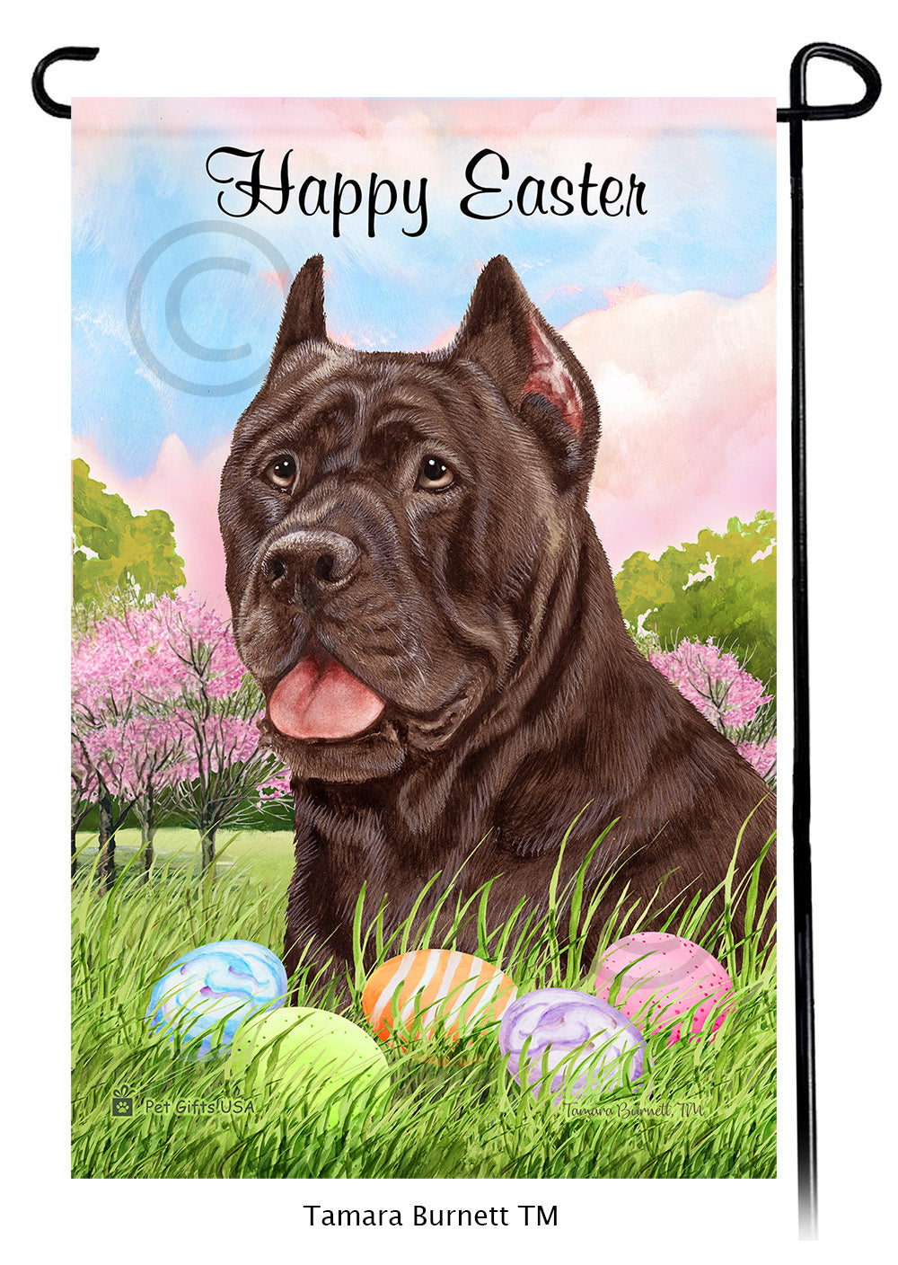 Cane Corso Happy Easter - Garden Flag