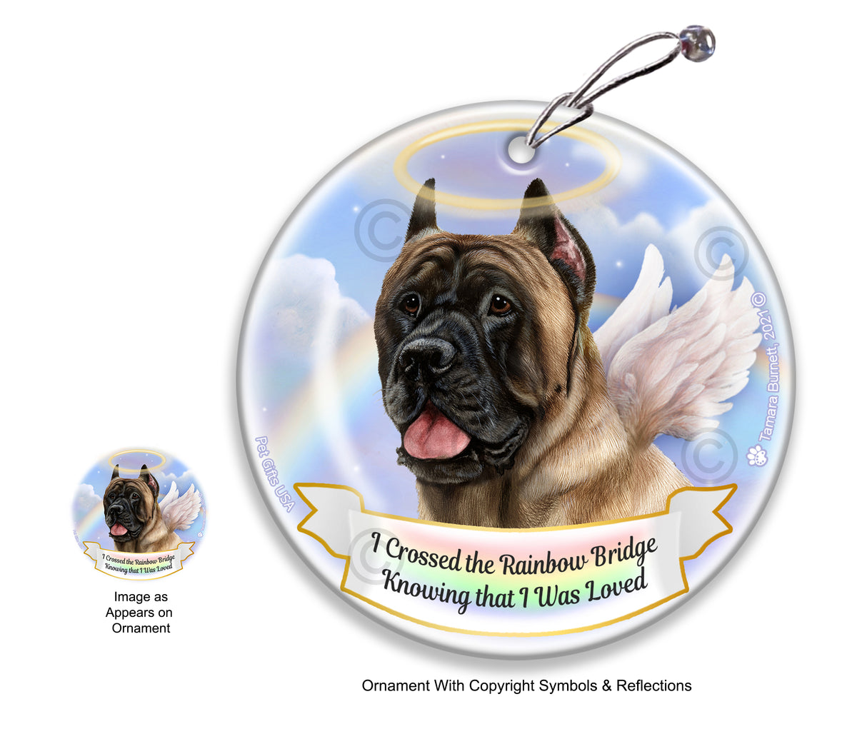Cane Corso Fawn Ornament