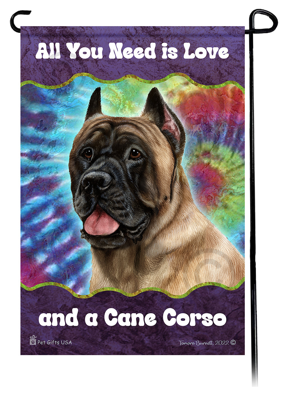Cane Corso All You Need Is Love Garden Flag