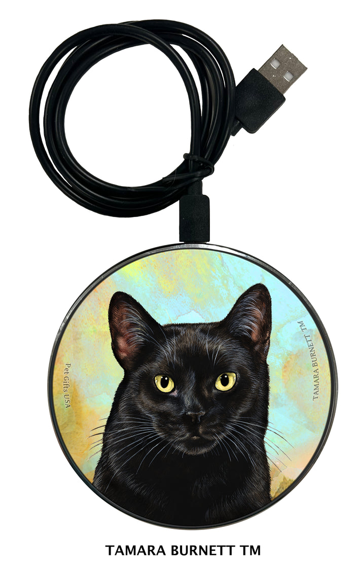 Black Cat Style 1 Zoomies Wireless Charger