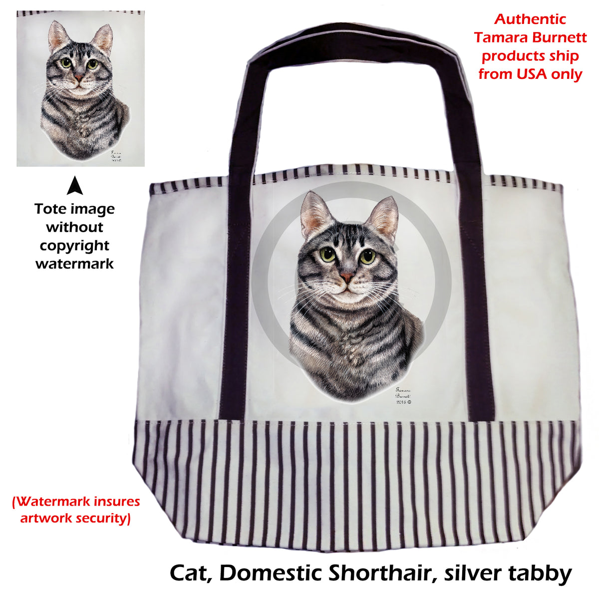 Tabby Cat - Tote Bag