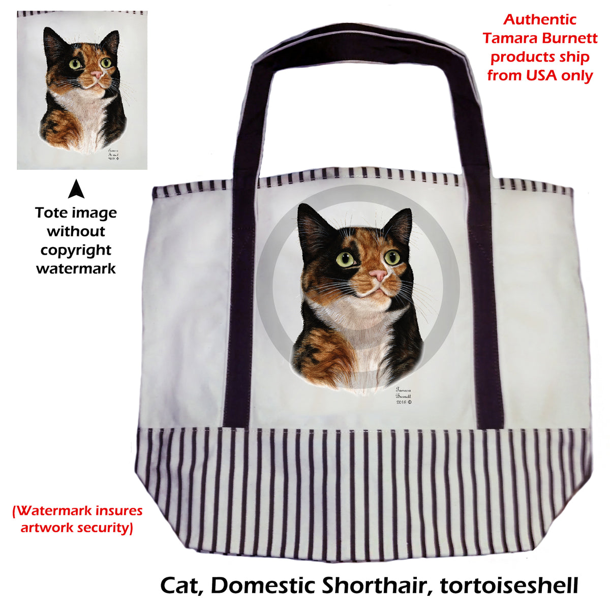 Tortoiseshell Cat - Tote Bag