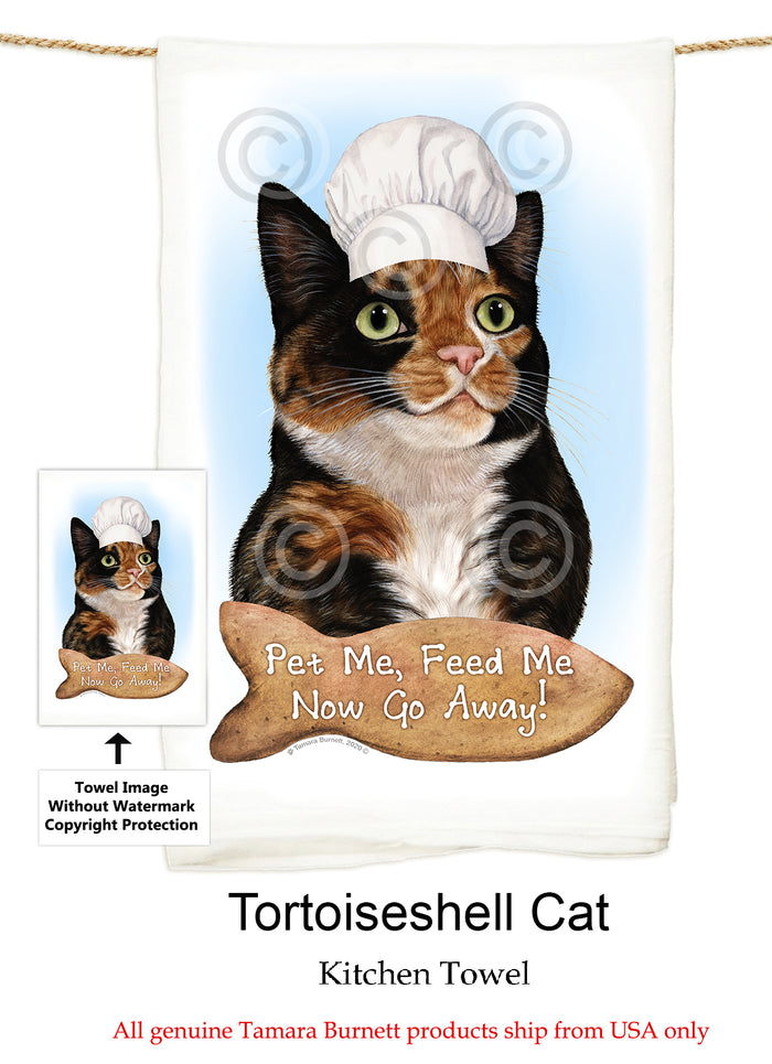 Calico Cat Flour Sack Towel