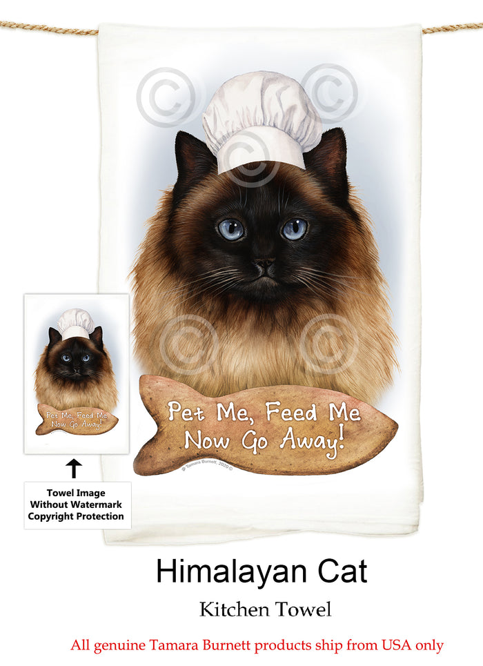 Himalayan Cat Flour Sack Towel