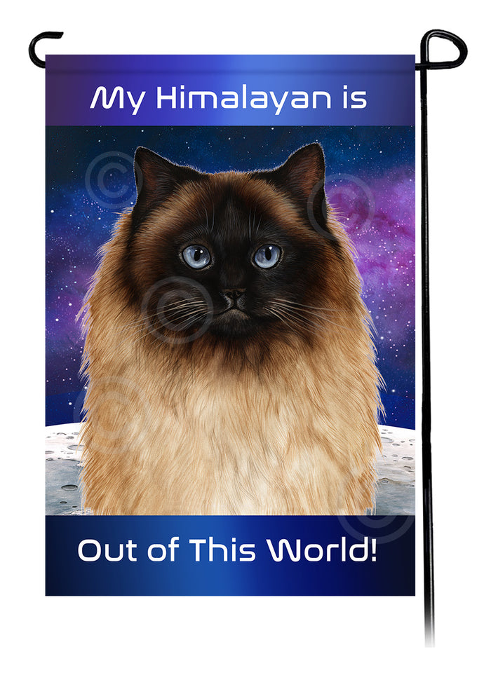 Himalayan Cat Out Of This World Garden Flags