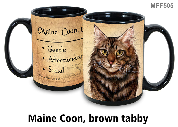 Maine Coon (Brown) Cat - My Faithful Friends Mug 15 oz