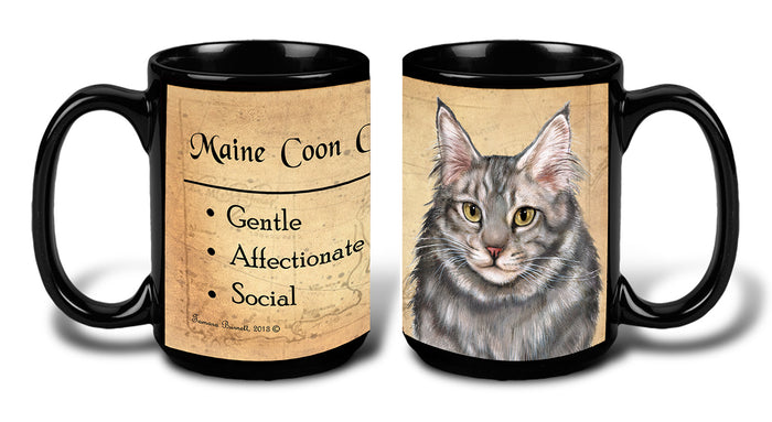Maine Coon Blue Tabby Cat - My Faithful Friends Mug 15 oz