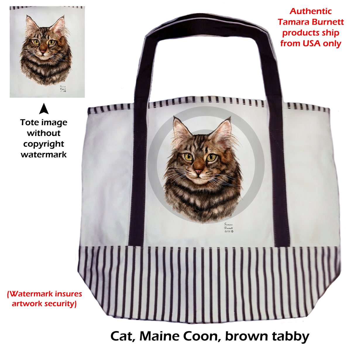 Maine Coon Cat - Tote Bag