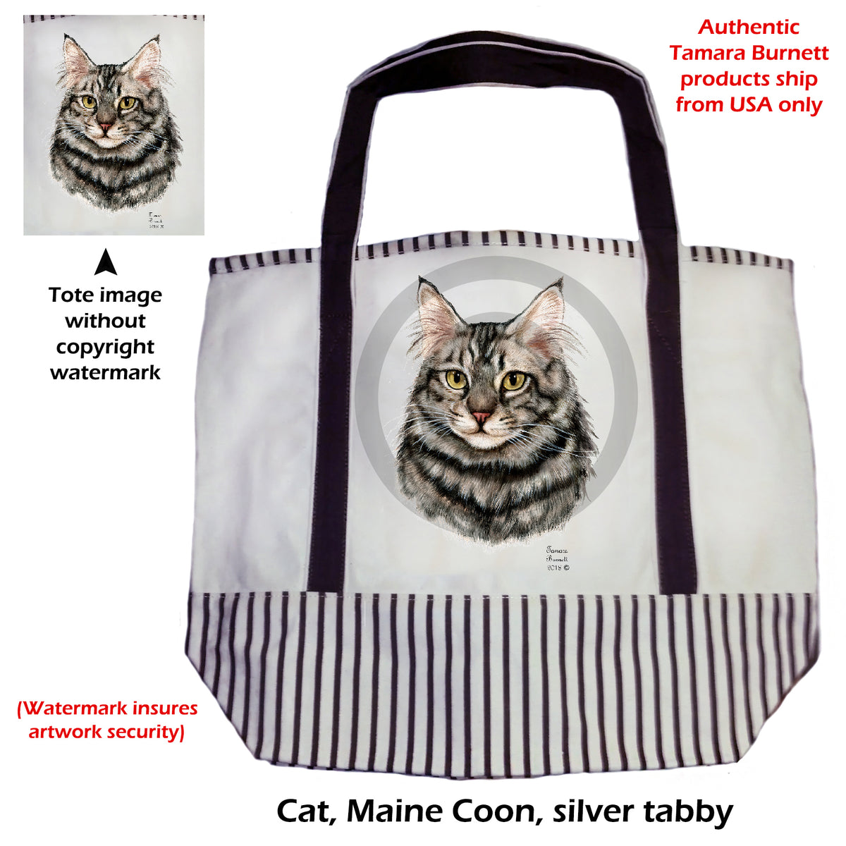 Maine Coon Cat - Tote Bag