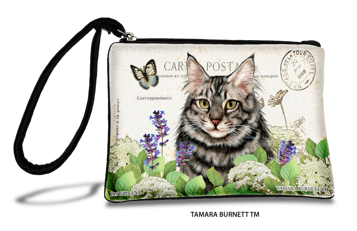 Maine Coon Cat Silver Tabby Zippees Pet Pouch