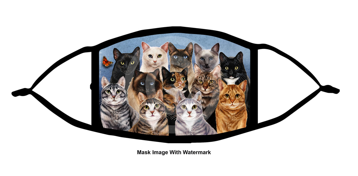 Cat Menagerie Face Mask