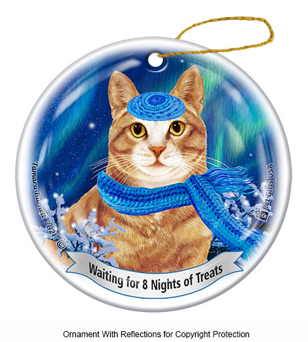 Orange Tabby Hanukkah Ornament