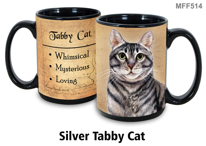 Tabby (Silver) Cat - My Faithful Friends Mug 15 oz