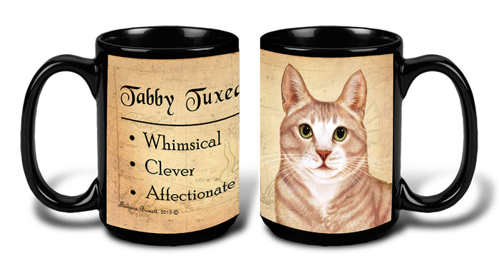 Tuxedo Cream Tabby Cat - My Faithful Friends Mug 15 oz