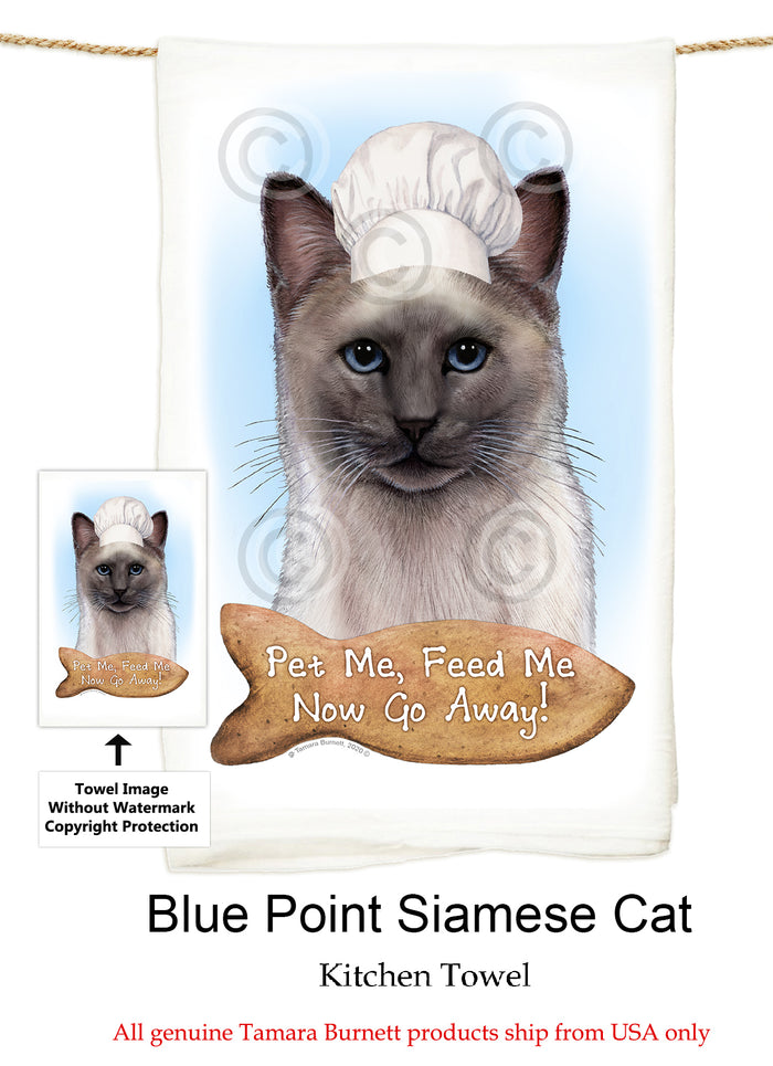 Siamese Cat Flour Sack Towel