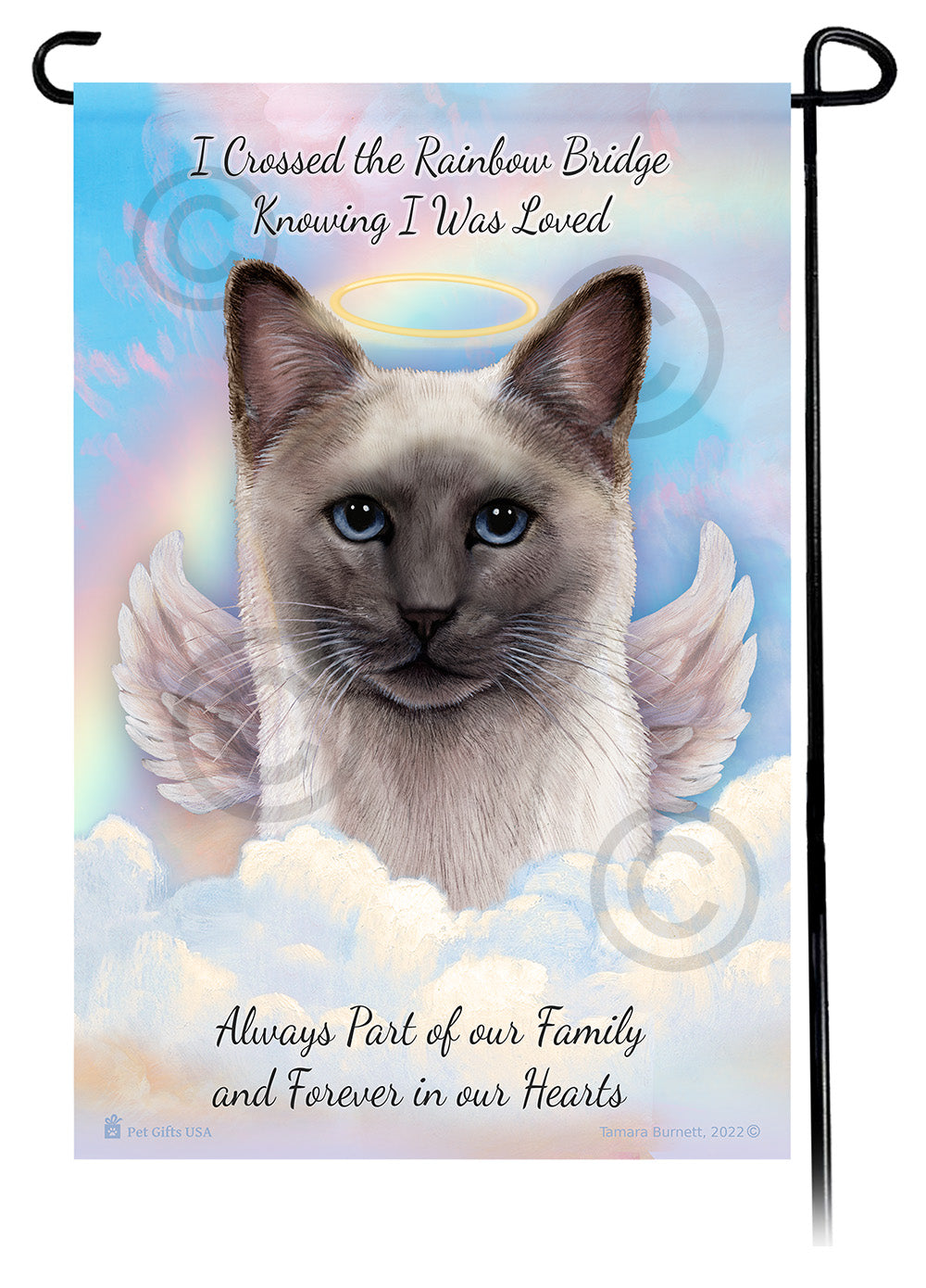 Siamese Cat Memorial - Garden Flag