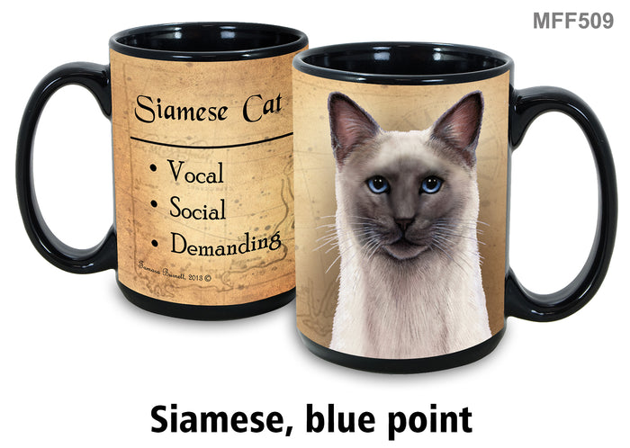Siamese (Blue Point) Cat - My Faithful Friends Mug 15 oz