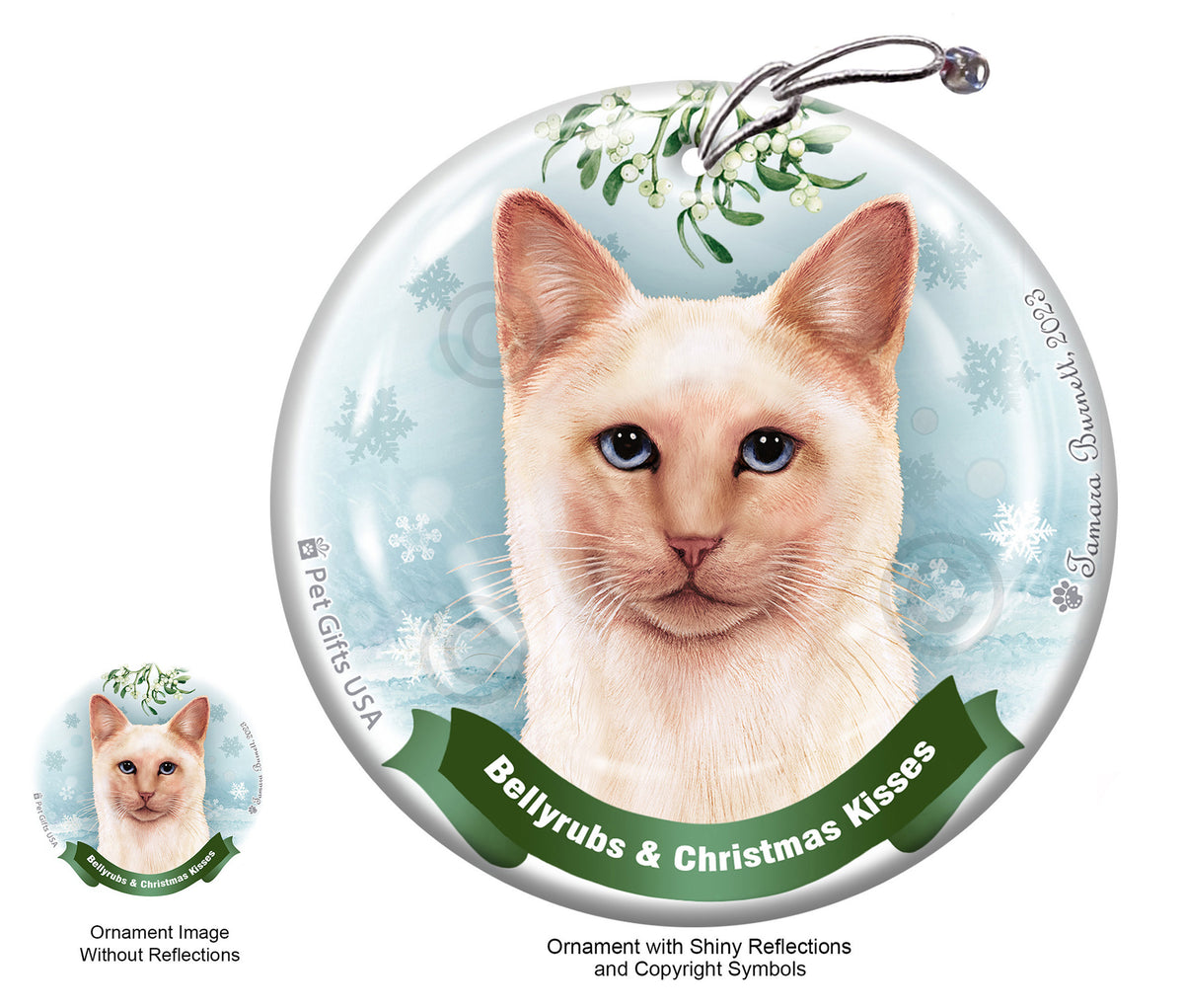 Siamese Flame Point Ornament