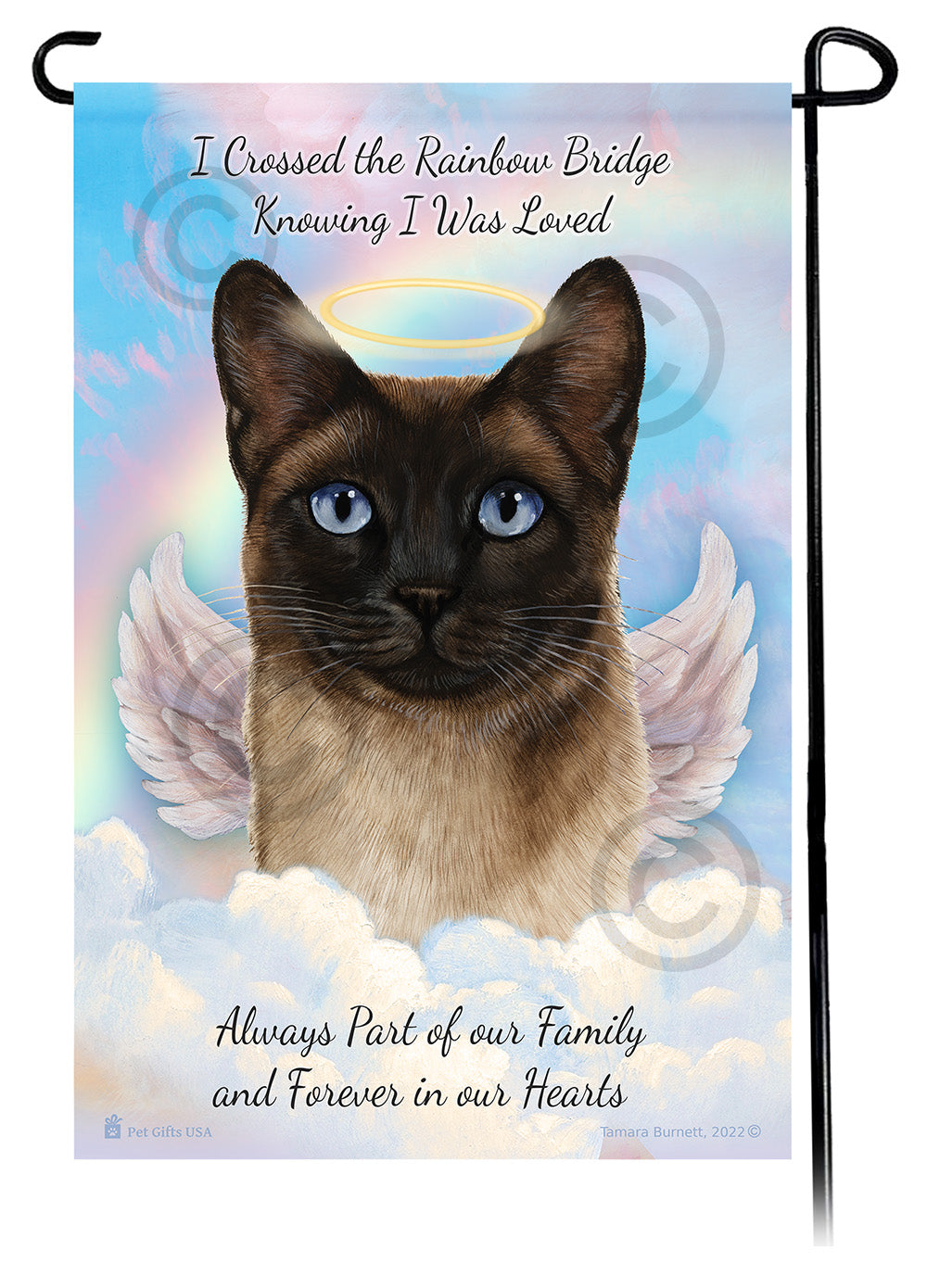 Siamese Cat Memorial Garden Flags