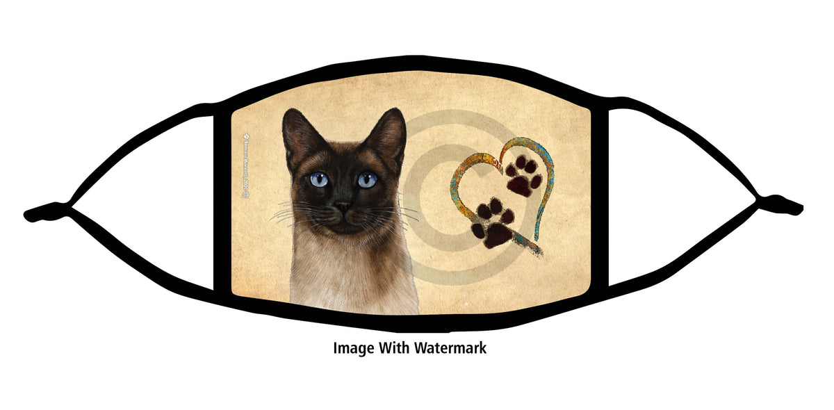 Siamese (Seal Point) Face Mask