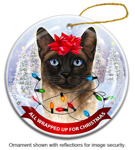 Siamese All Wrapped Up Ornament
