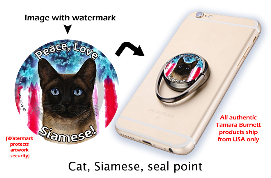 Siamese Cat Seal Point Phone Stand
