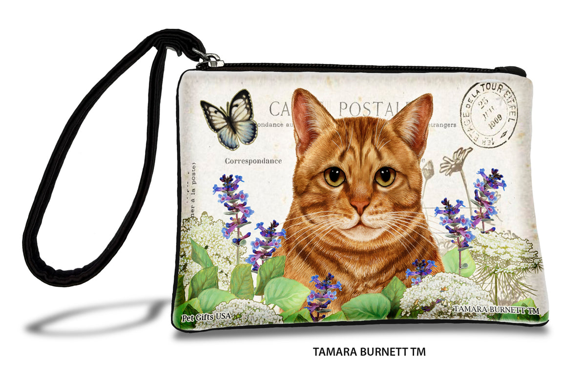 Orange Tabby Cat Zippees Pet Pouch