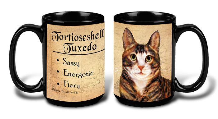Tuxedo Tortoiseshell Cat - My Faithful Friends Mug 15 oz