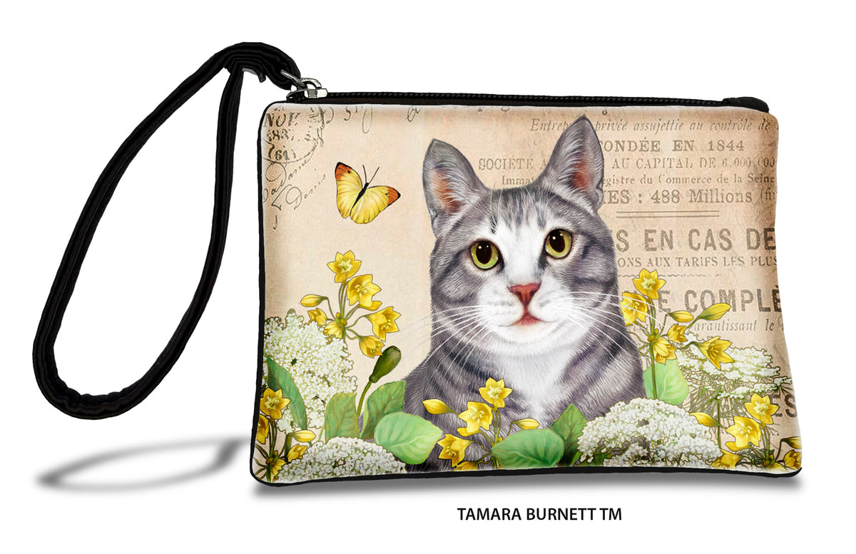 Blue and White Tuxedo Cat Zippees Pet Pouch