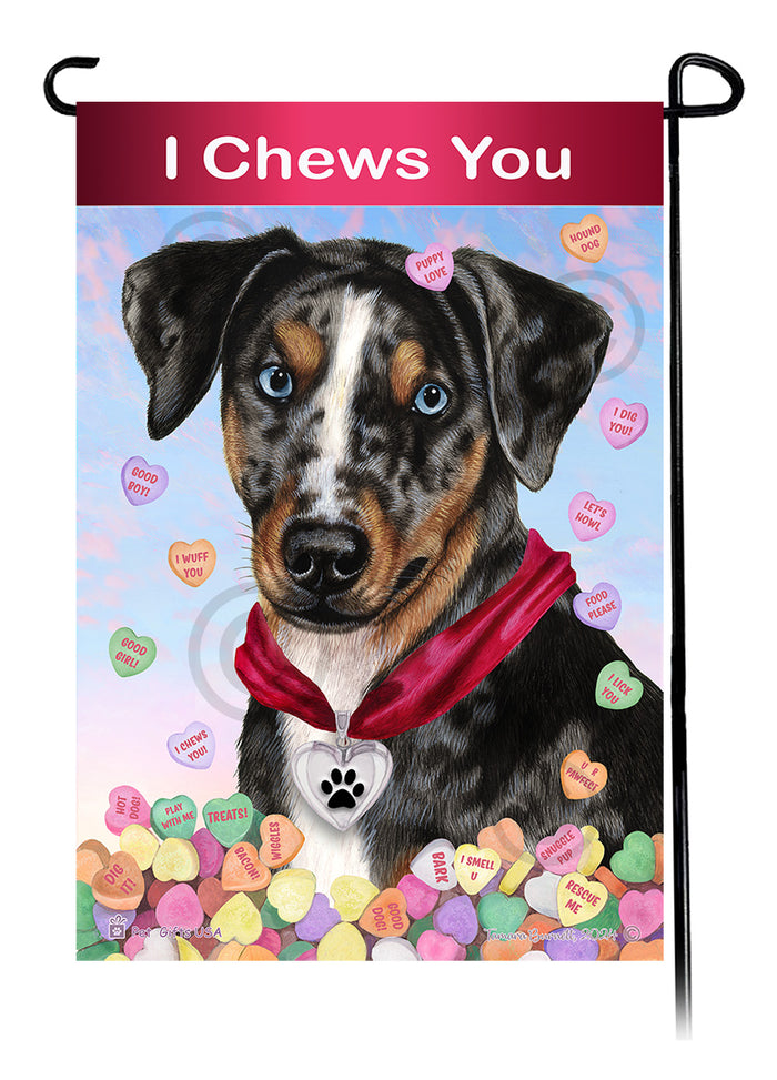 Catahoula Leopard Dog Valentine Sweetheart Garden Flags