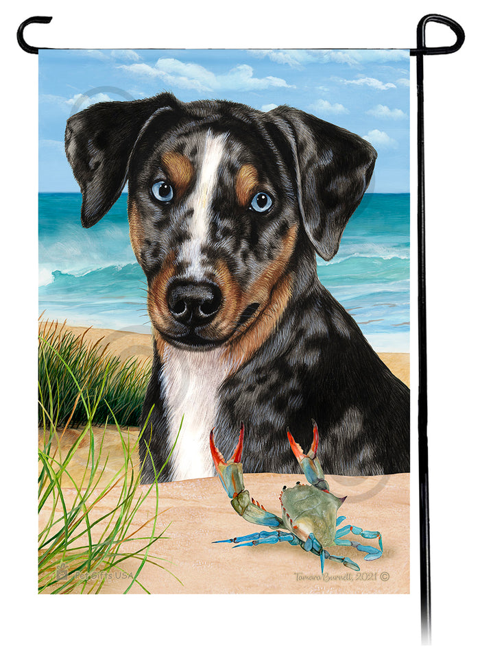 Catahoula Leopard Dog Summer Flowers Garden Flag