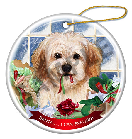Cavachon - Santa I Can Explain Ornament