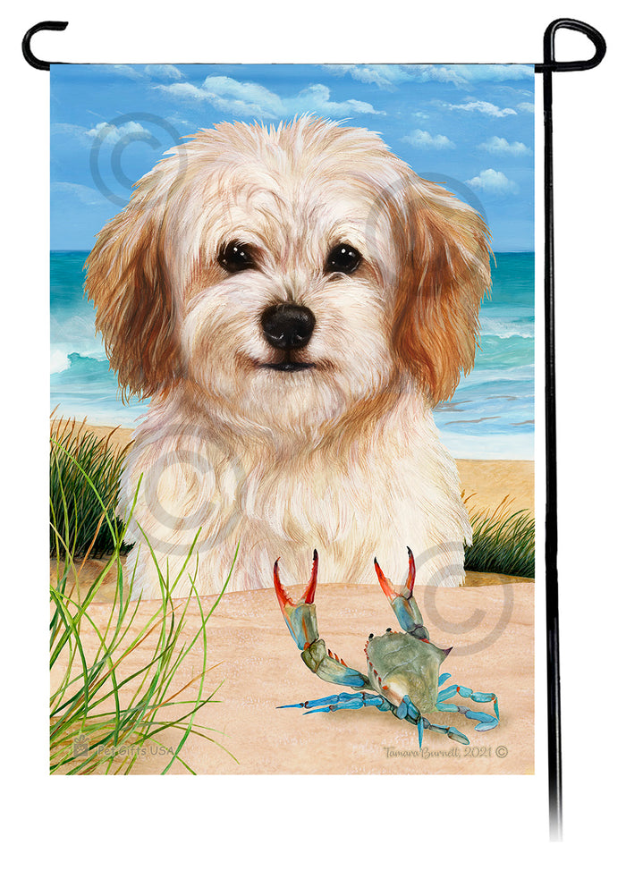 Cavachon Summer Flowers Garden Flag