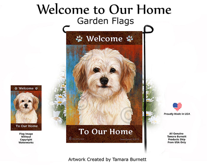 Cavachon Welcome To Our Home Garden Flags
