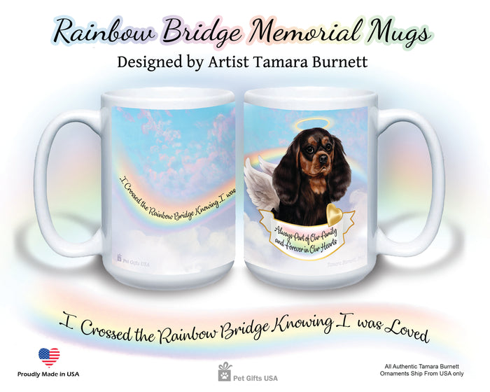 Cavalier King Charles Black/Tan Memorial Mug 15 oz