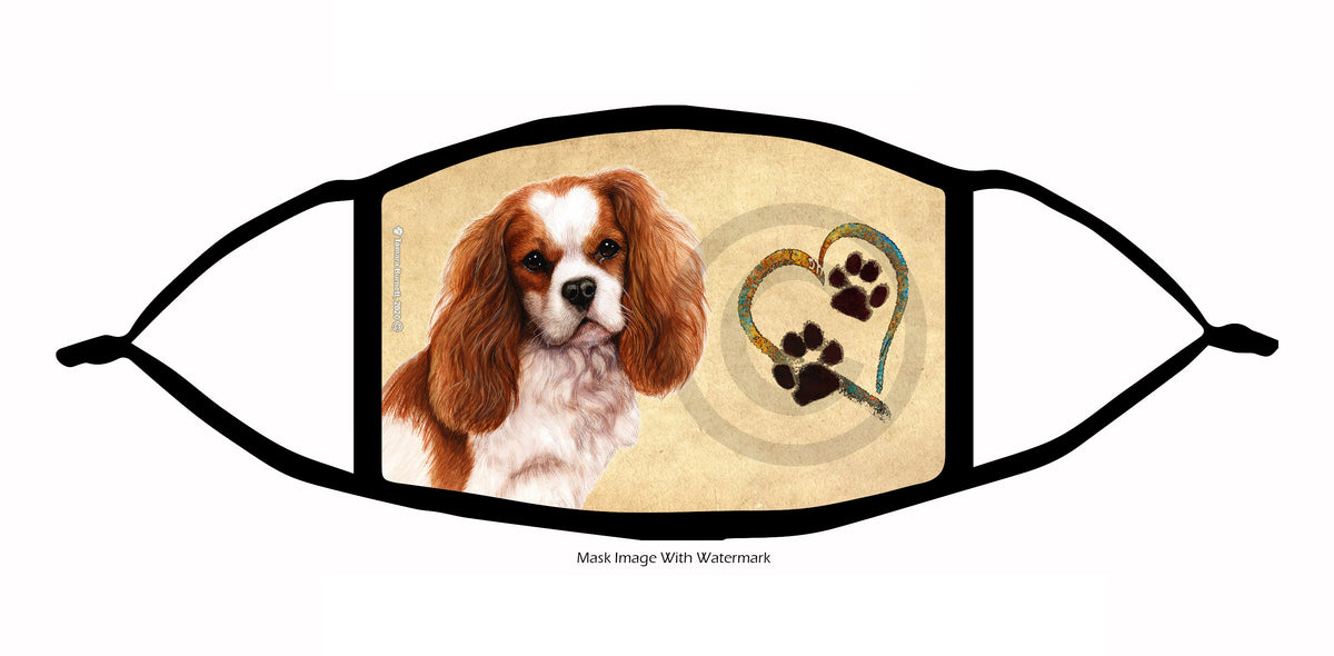 Cavalier King Charles Spaniel (Blenheim) Face Mask