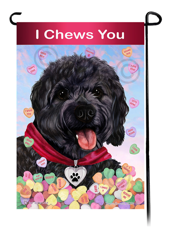 Cavapoo Valentine Sweetheart Garden Flags