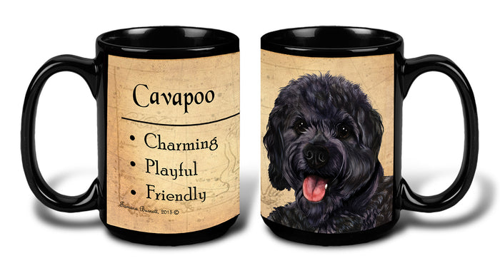 Cavapoo Black - My Faithful Friends Mug 15 oz