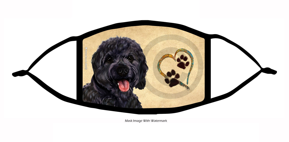 Cavapoo (Black) Face Mask